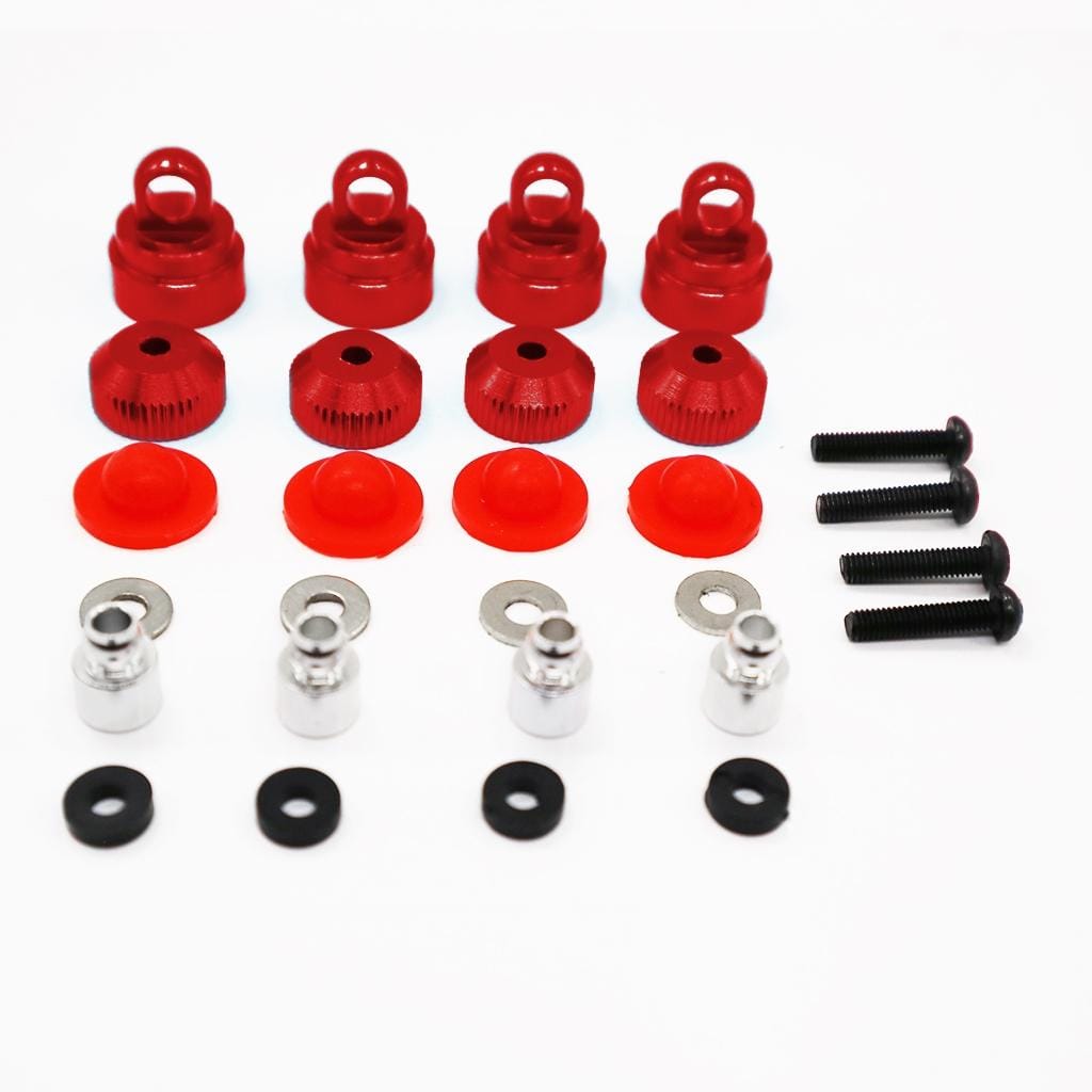 RCAWD TRAXXAS SLASH Shock caps / Red RCAWD TRAXXAS Slash Aluminum Shock Caps Short Rod Ends