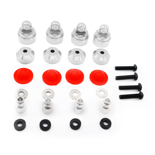 RCAWD TRAXXAS SLASH Shock caps / Silver RCAWD TRAXXAS Slash Aluminum Shock Caps Short Rod Ends