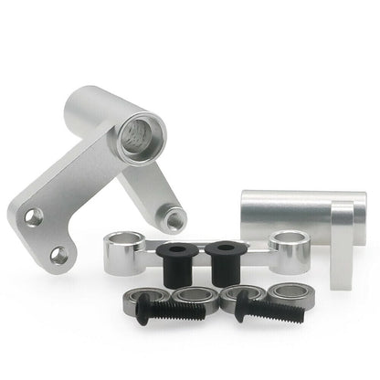 RCAWD TRAXXAS SLASH Silver RCAWD Steering bellcranks servo saver draglink  for 1/10 Slash 2WD upgrades 3743NB