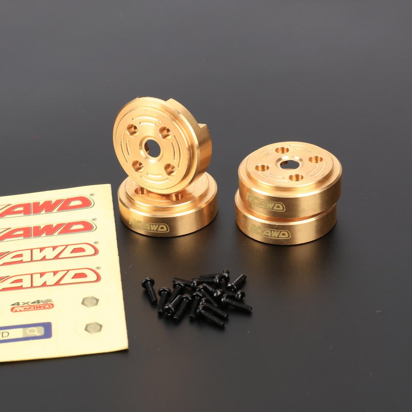 RCAWD TRAXXAS TRX4M 4PCS CounterWeight RCAWD TRX4M 132g Front Rear Portal Axle Brass CounterWeight 4PCS