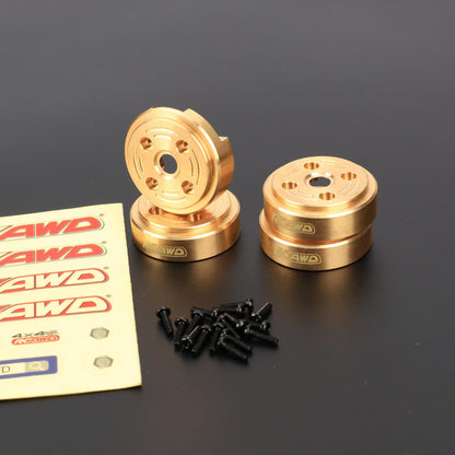 RCAWD TRAXXAS TRX4M 4PCS CounterWeight RCAWD TRX4M 132g Front Rear Portal Axle Brass CounterWeight 4PCS