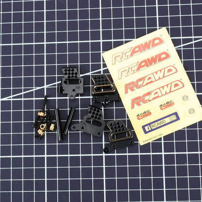 RCAWD TRAXXAS TRX4M RCAWD Brass Front Rear Shock Mounts