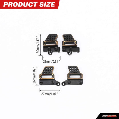 RCAWD TRAXXAS TRX4M RCAWD Brass Front Rear Shock Mounts