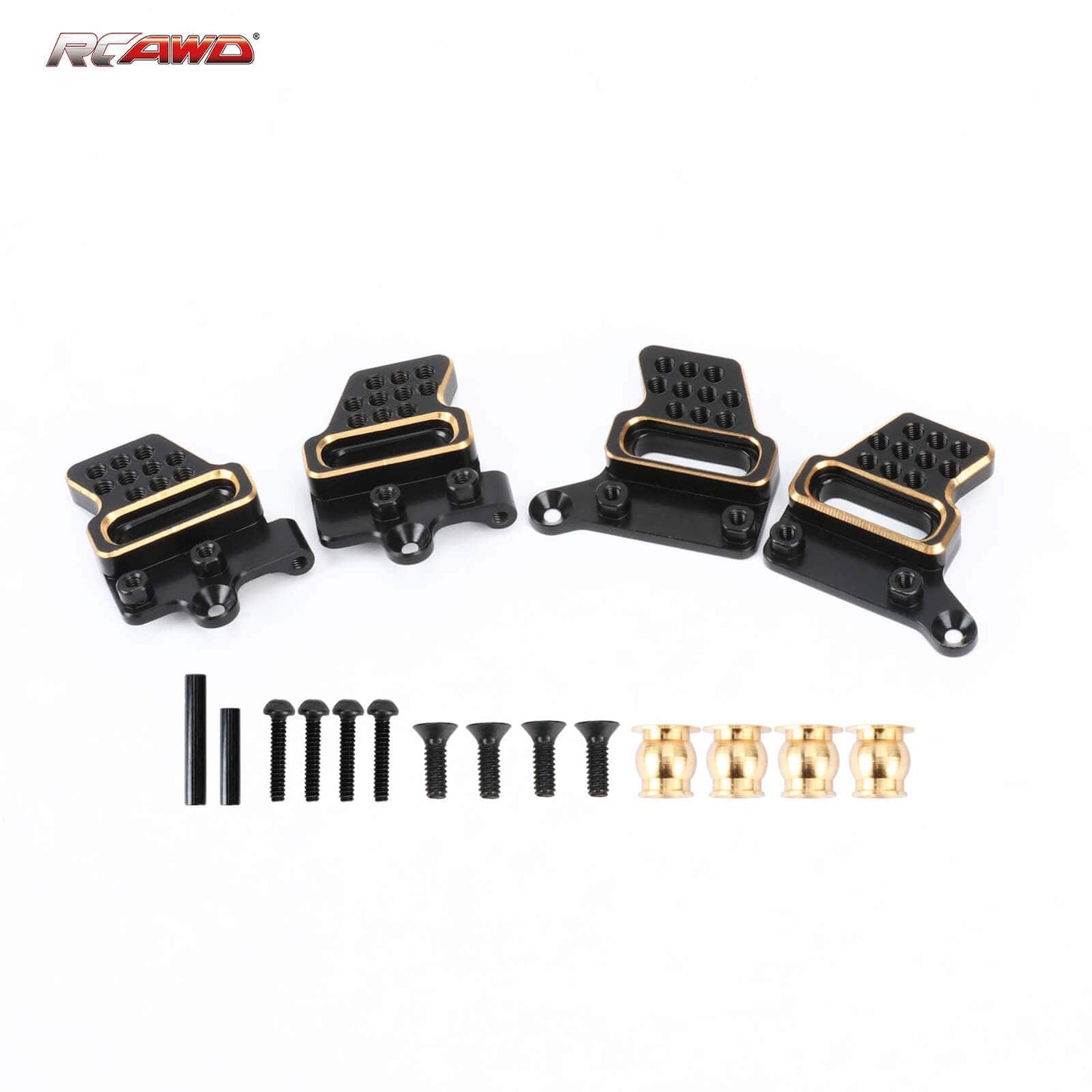RCAWD TRAXXAS TRX4M RCAWD Brass Front Rear Shock Mounts