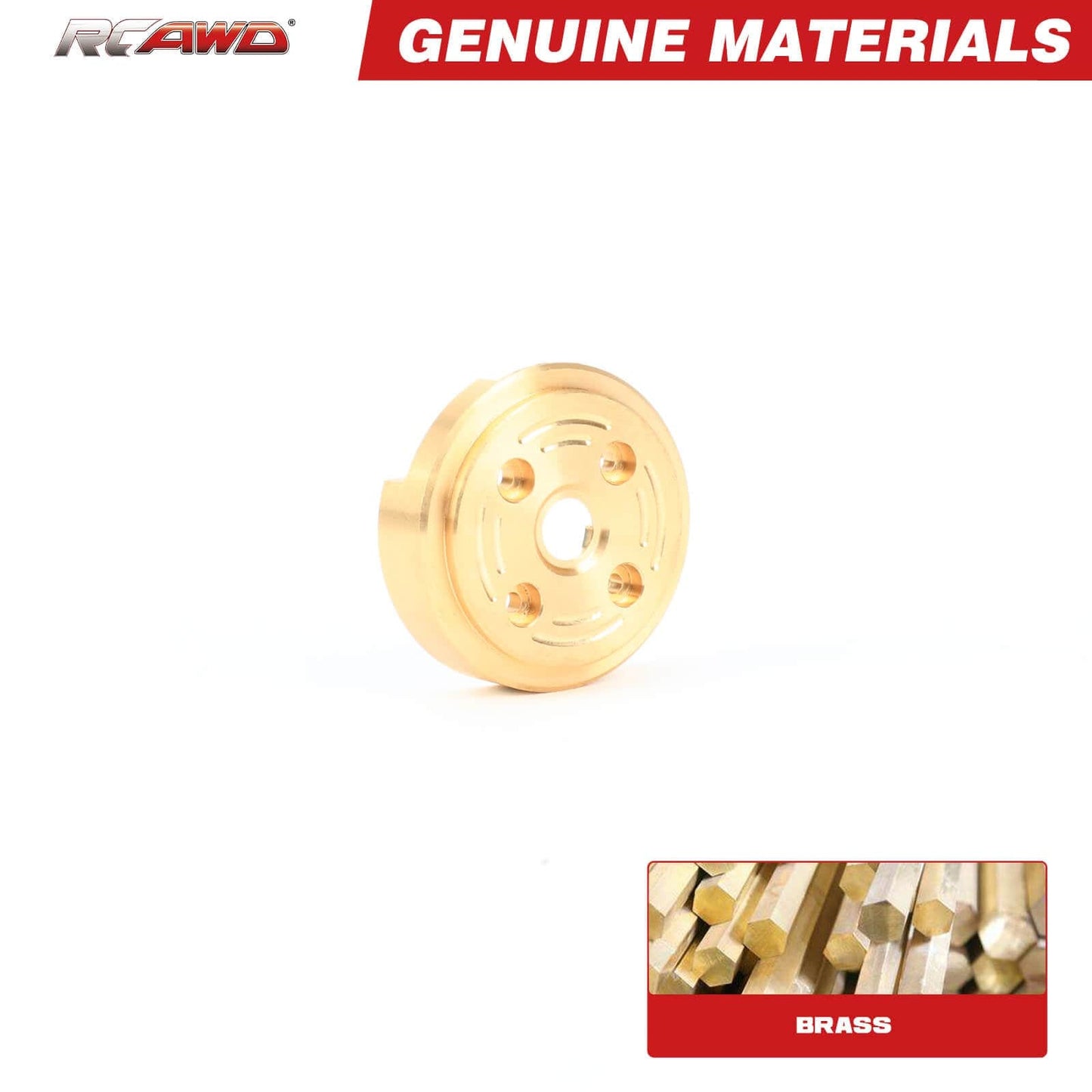 RCAWD TRAXXAS TRX4M RCAWD TRX4M 132g Front Rear Portal Axle Brass CounterWeight 4PCS