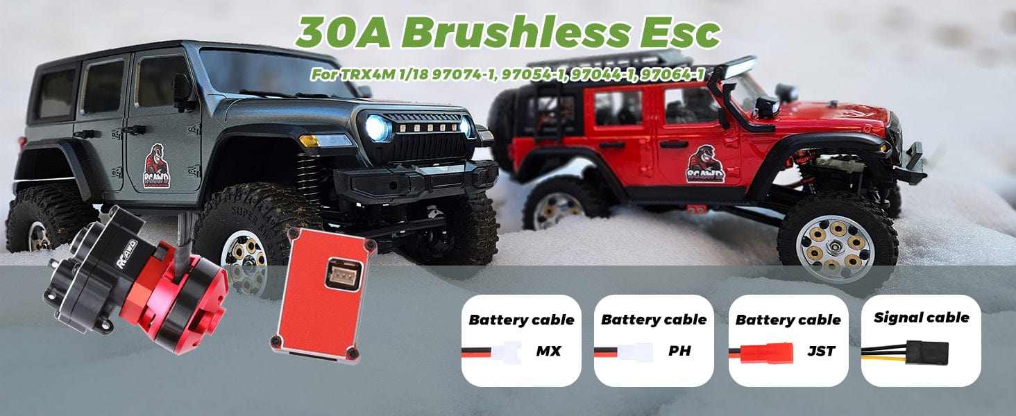 RCAWD TRAXXAS TRX4M RCAWD TRX4M 16.6:1 High Torque Brushless Motor Transmission GearBox Kit