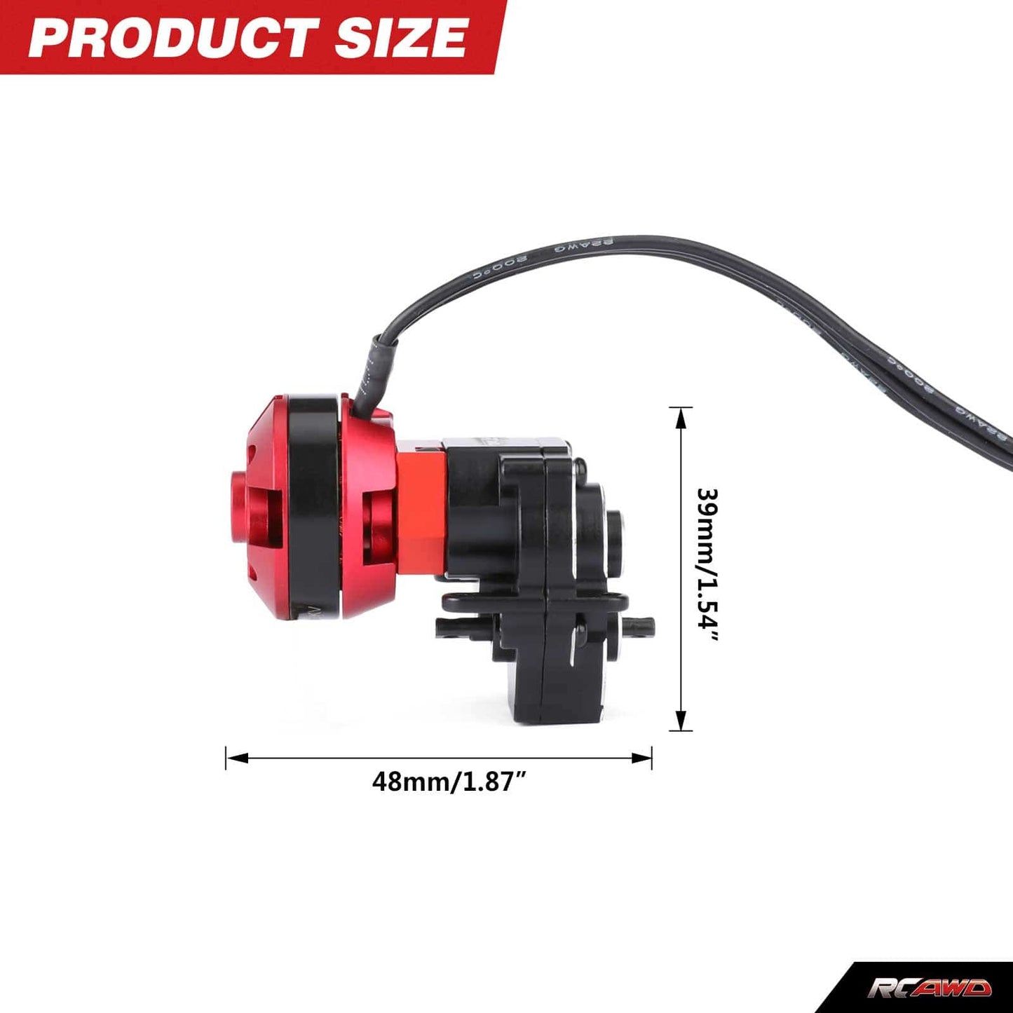 RCAWD TRAXXAS TRX4M RCAWD TRX4M 16.6:1 High Torque Brushless Motor Transmission GearBox Kit