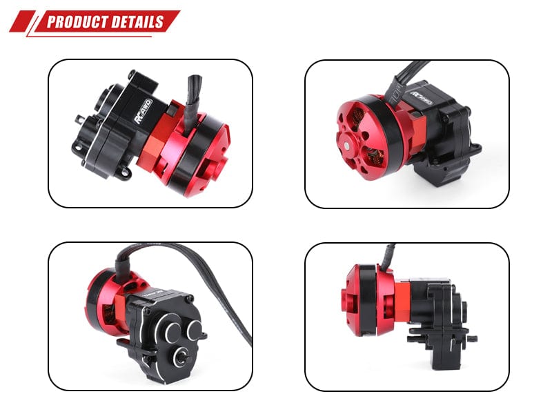 RCAWD TRAXXAS TRX4M RCAWD TRX4M 16.6:1 High Torque Brushless Motor Transmission GearBox Kit