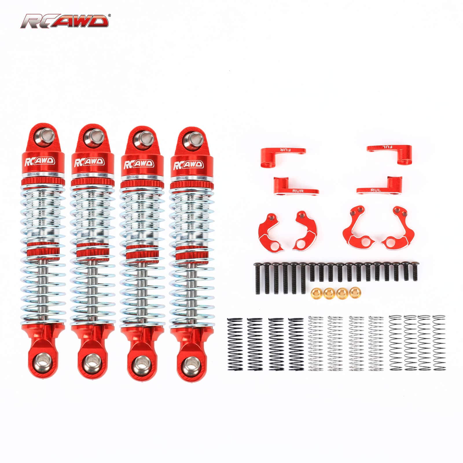RCAWD TRAXXAS TRX4M RCAWD Trx4m Shocks Absorber & Shock Flex Blades Set