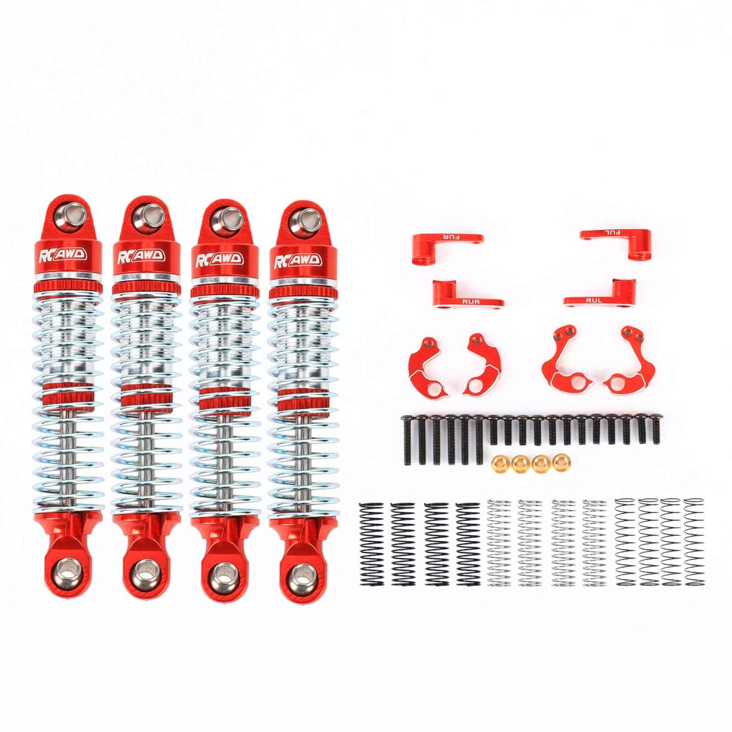 RCAWD TRAXXAS TRX4M RCAWD Trx4m Shocks Absorber & Shock Flex Blades Set
