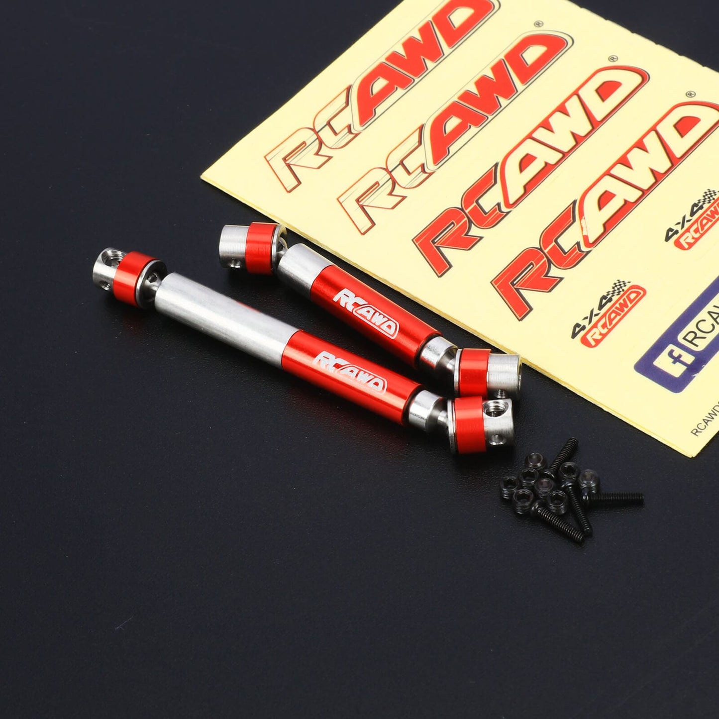 RCAWD TRAXXAS TRX4M Red RCAWD Trx4m Center Driveshaft Set