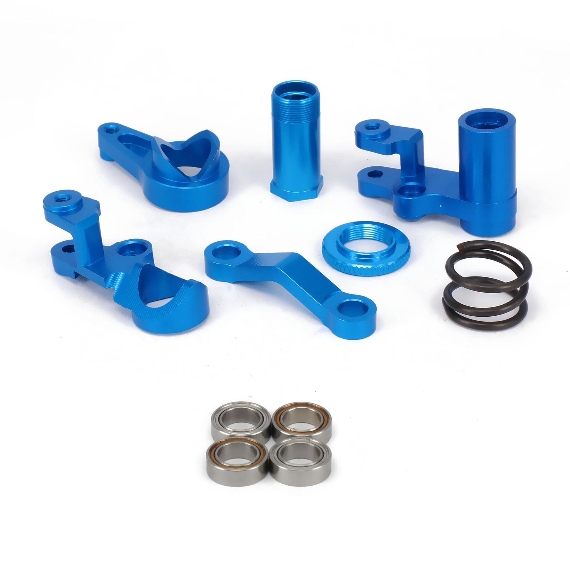 RCAWD TRAXXAS UDR Blue RCAWD Aluminum Steering Bellcranks and Servo Saver Set for Traxxas 1/10 Slash 4x4