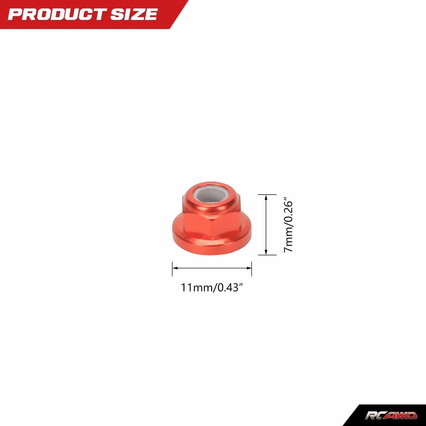 RCAWD TRAXXAS UDR RCAWD UDR M5*0.7 Steel Nuts