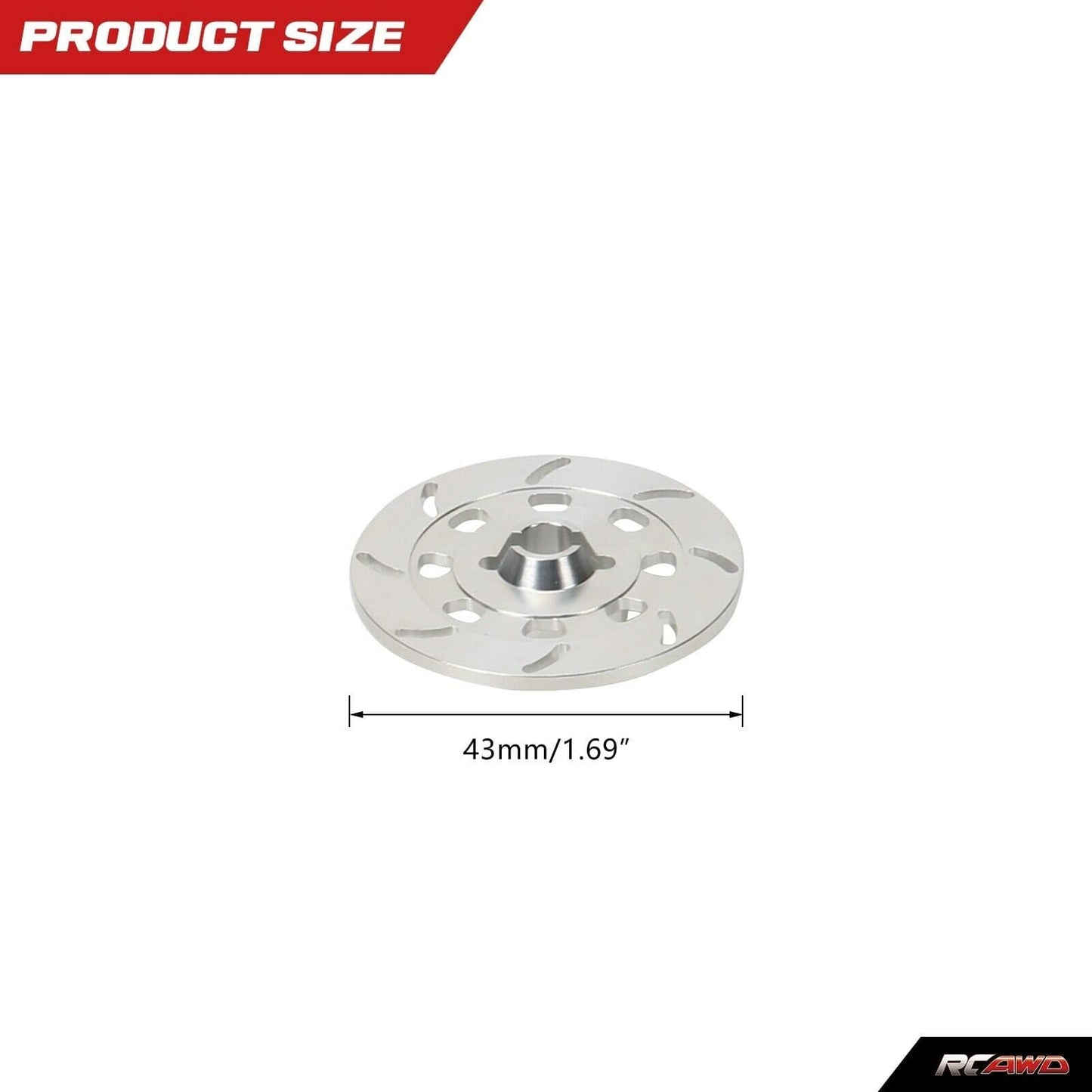 RCAWD TRAXXAS UDR Siliver RCAWD UDR Wheel Disc Brake Rotors 8569