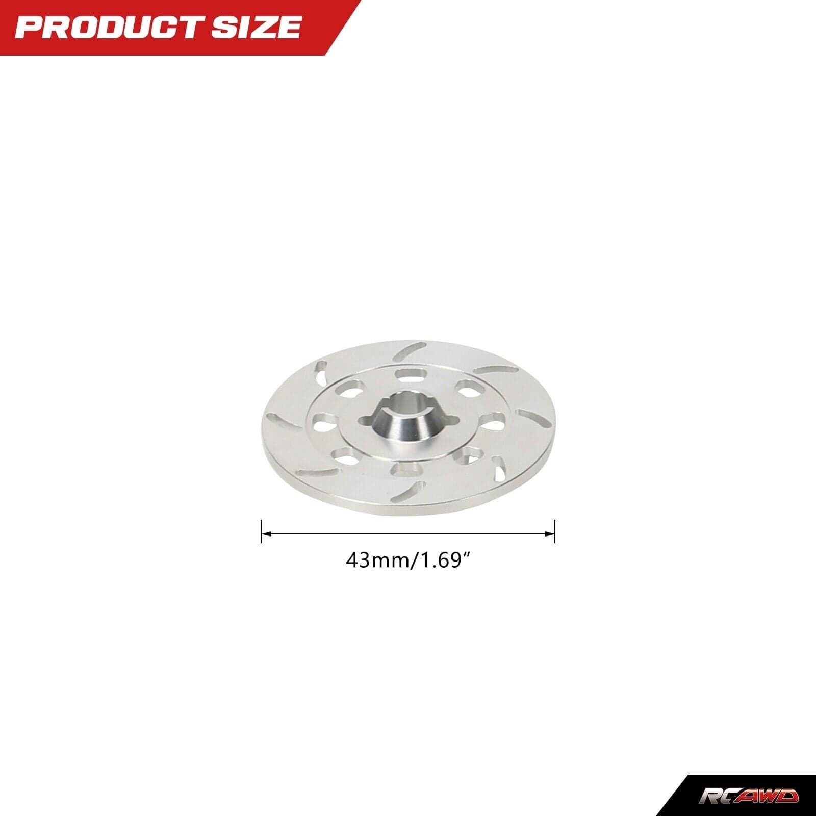 RCAWD TRAXXAS UDR Siliver RCAWD UDR Wheel Disc Brake Rotors 8569