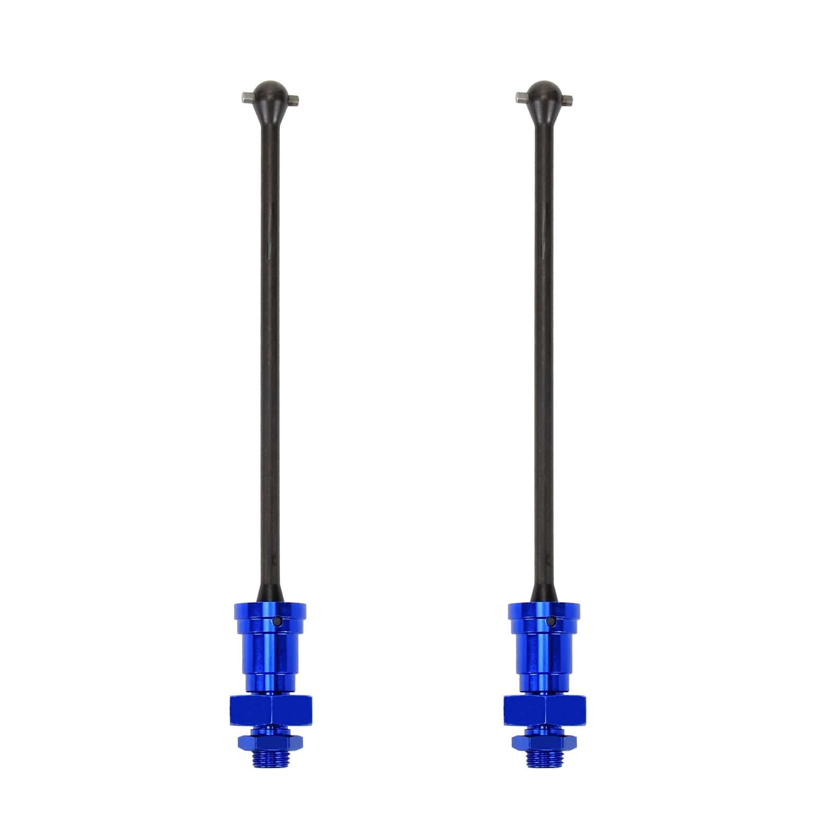 RCAWD TRAXXAS X-MAXX Blue RCAWD X-Maxx Steel DriveShaft Set With Stub Axle Hub Hex Nut