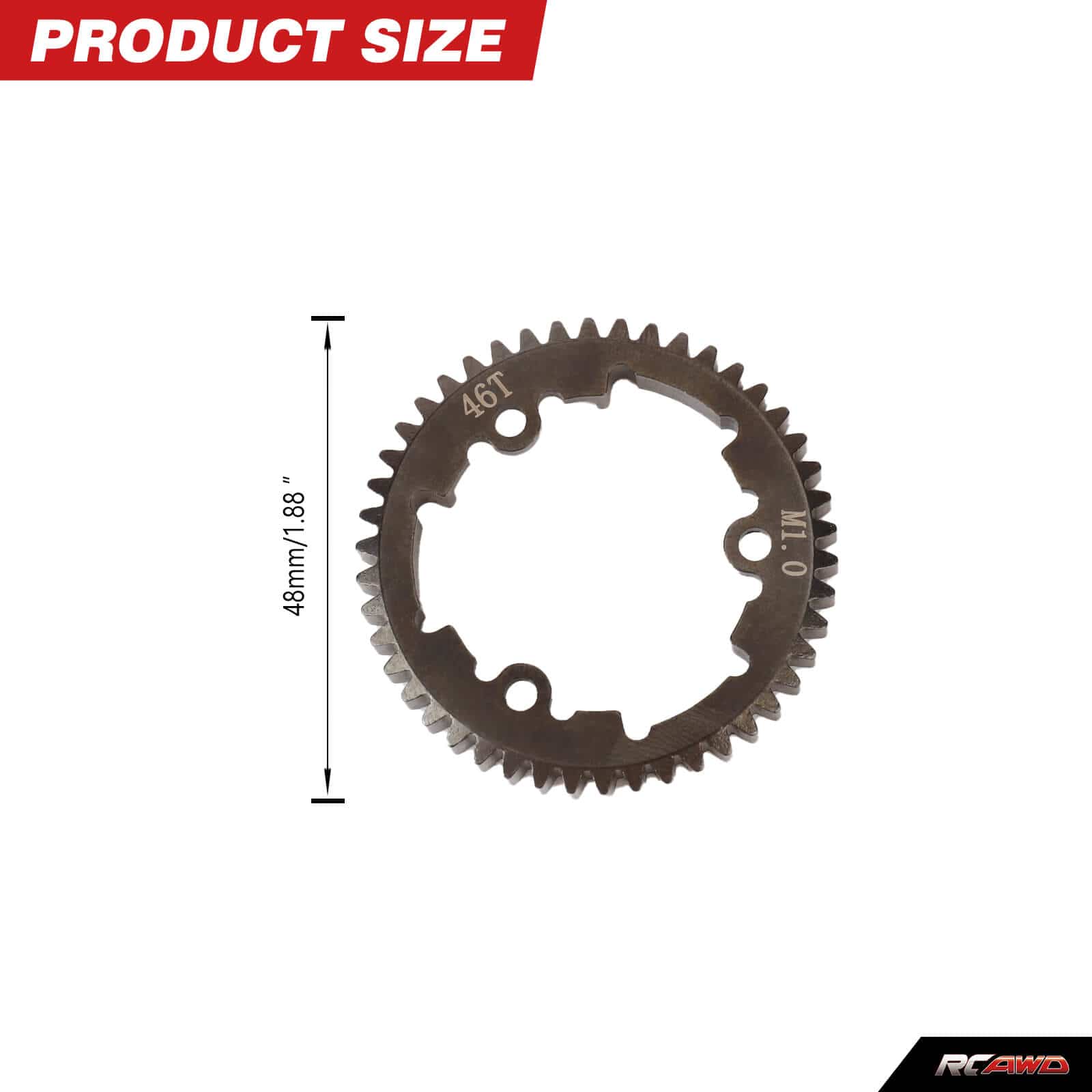 RCAWD TRAXXAS X-MAXX Crmo spur gear RCAWD TRAXXAS X-MAXX 1/5  Spur Gear CrMo