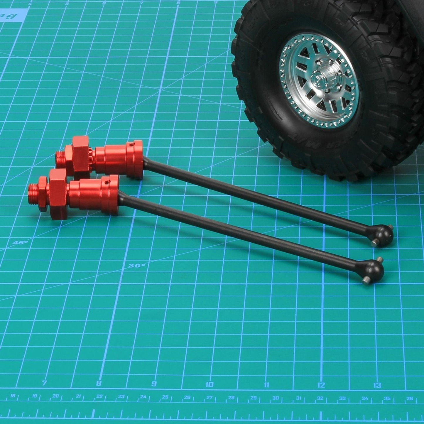 RCAWD TRAXXAS X-MAXX RCAWD X-Maxx Steel DriveShaft Set With Stub Axle Hub Hex Nut