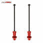 RCAWD TRAXXAS X-MAXX Red RCAWD X-Maxx Steel DriveShaft Set With Stub Axle Hub Hex Nut