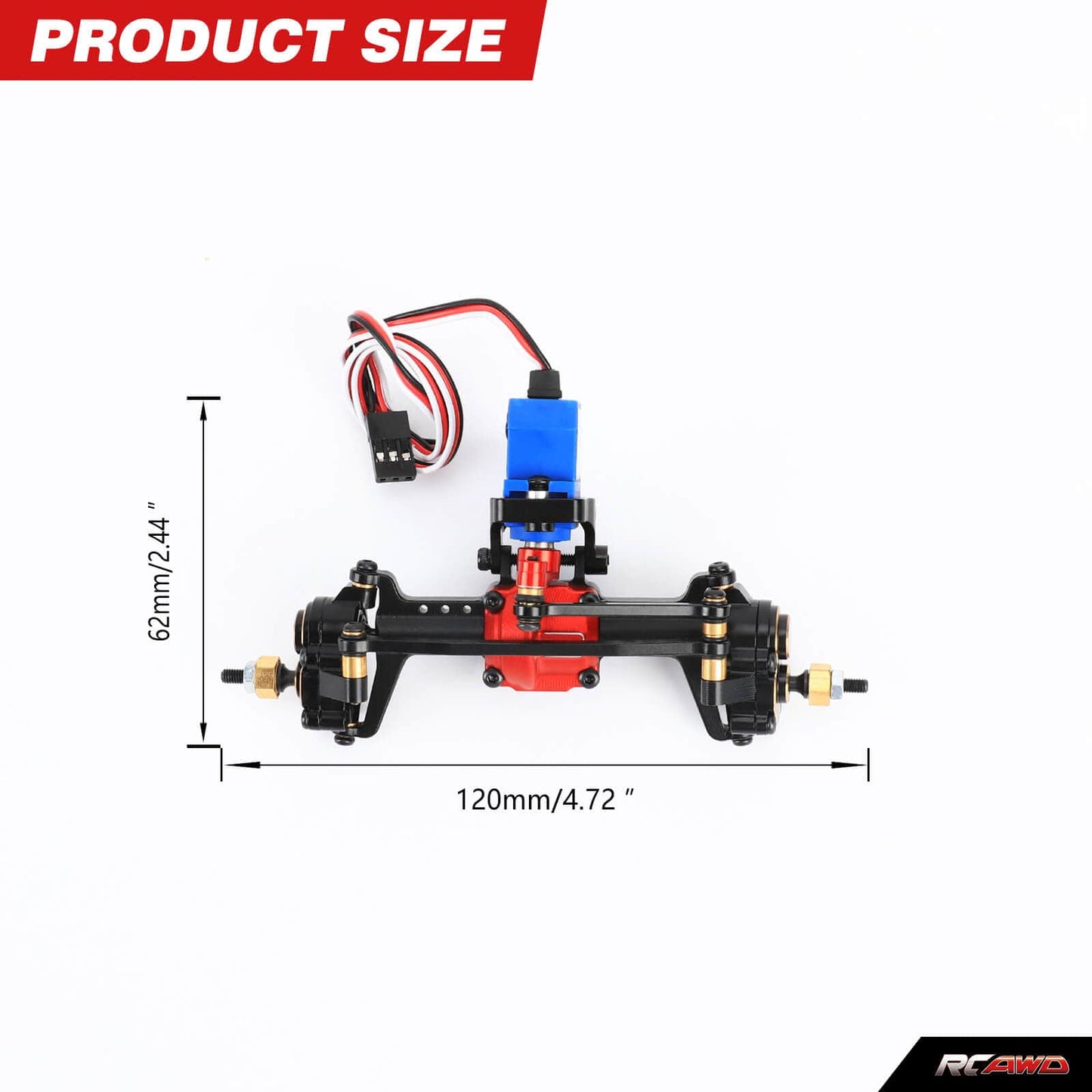 RCAWD Trx4m Differential Portal Axles Complete Set - RCAWD