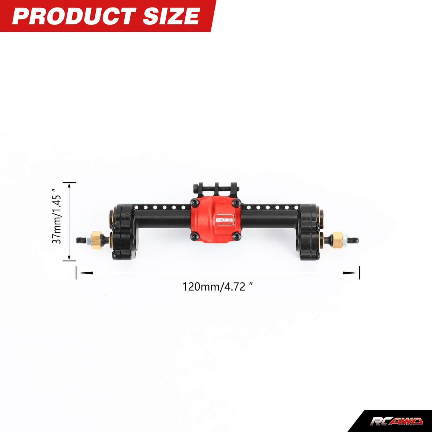 RCAWD Trx4m Differential Portal Axles Complete Set - RCAWD