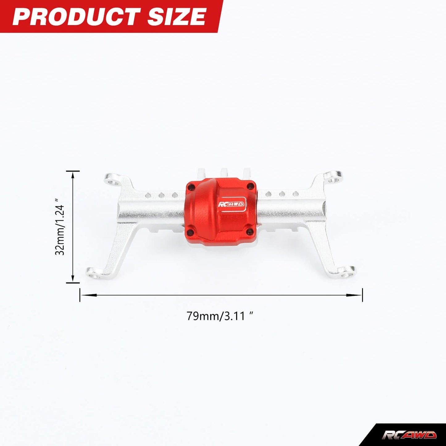 RCAWD Trx4m Differential Portal Axles Housing - RCAWD