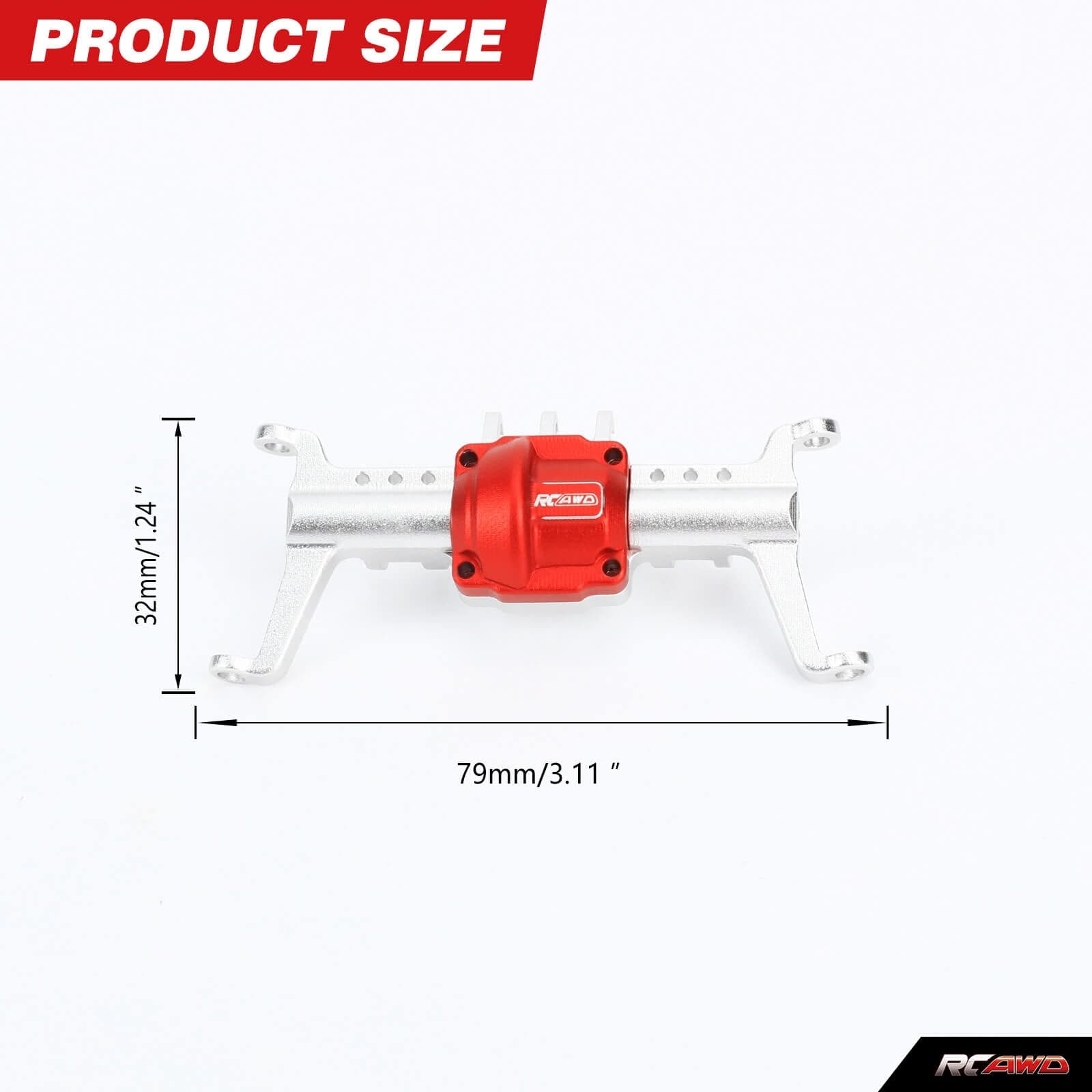 RCAWD Trx4m Differential Portal Axles Housing - RCAWD