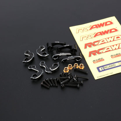 RCAWD TRXXAS TRX4M Black RCAWD Trx4m Shock Flex Blades Set