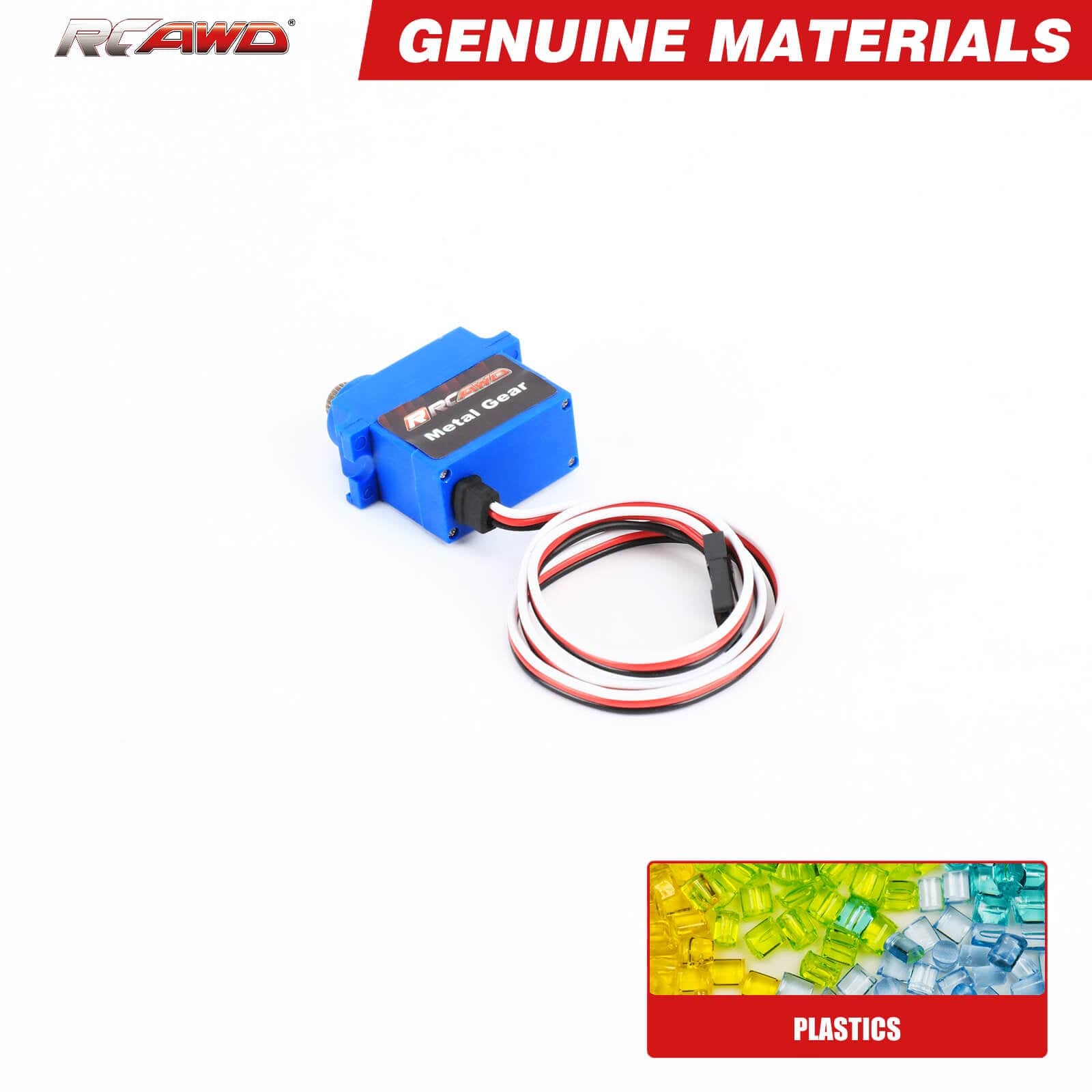 RCAWD TRXXAS TRX4M Blue RCAWD Trx4m Servo 25t 2.6kg with Aluminium Servo Arm