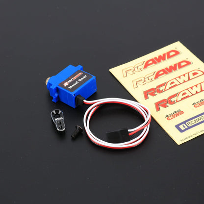 RCAWD TRXXAS TRX4M Blue RCAWD Trx4m Servo 25t 2.6kg with Aluminium Servo Arm