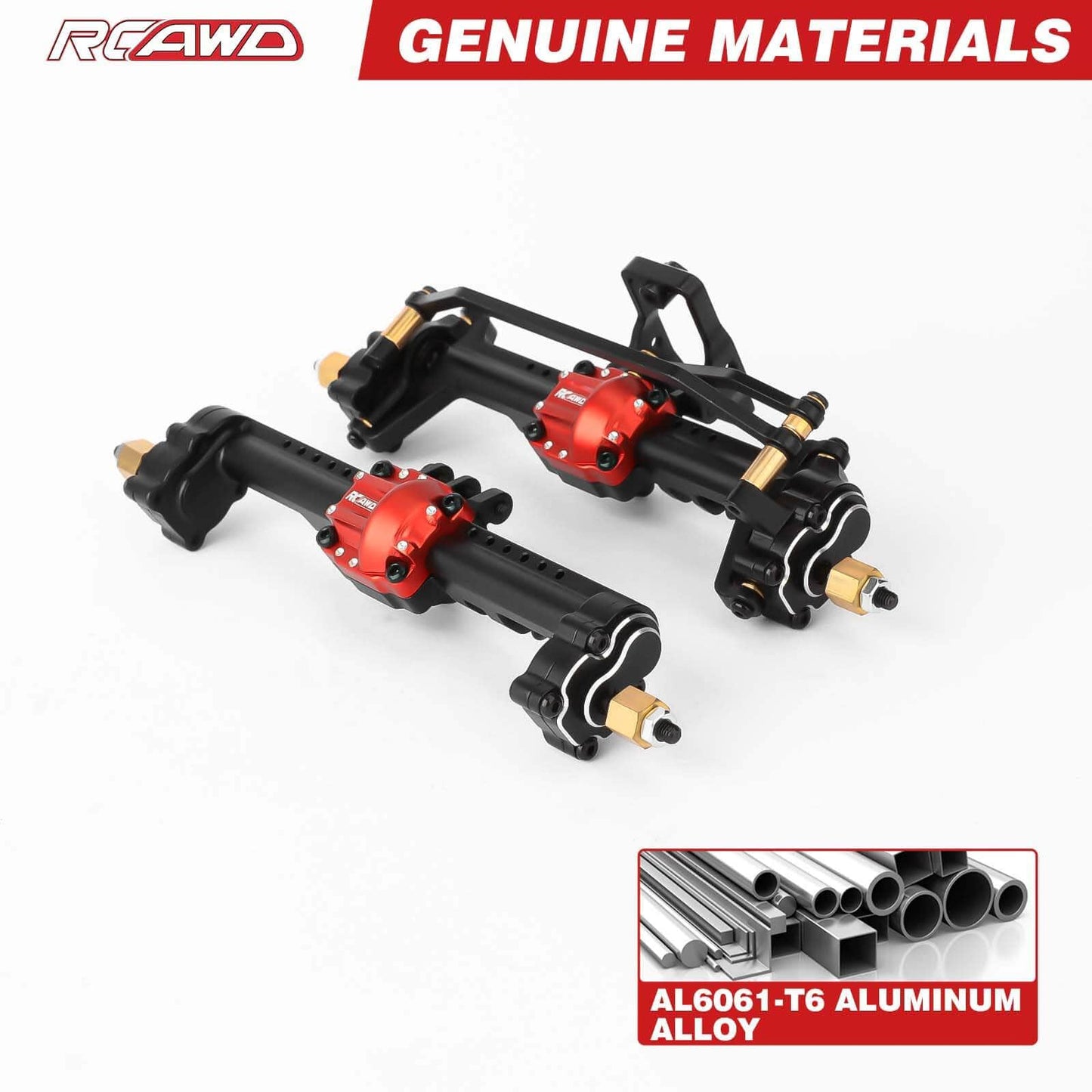 RCAWD TRXXAS TRX4M Extension 20MM RCAWD TRX4M 10mm Widened Differential Portal Axle Assembly Set with Diff Locker