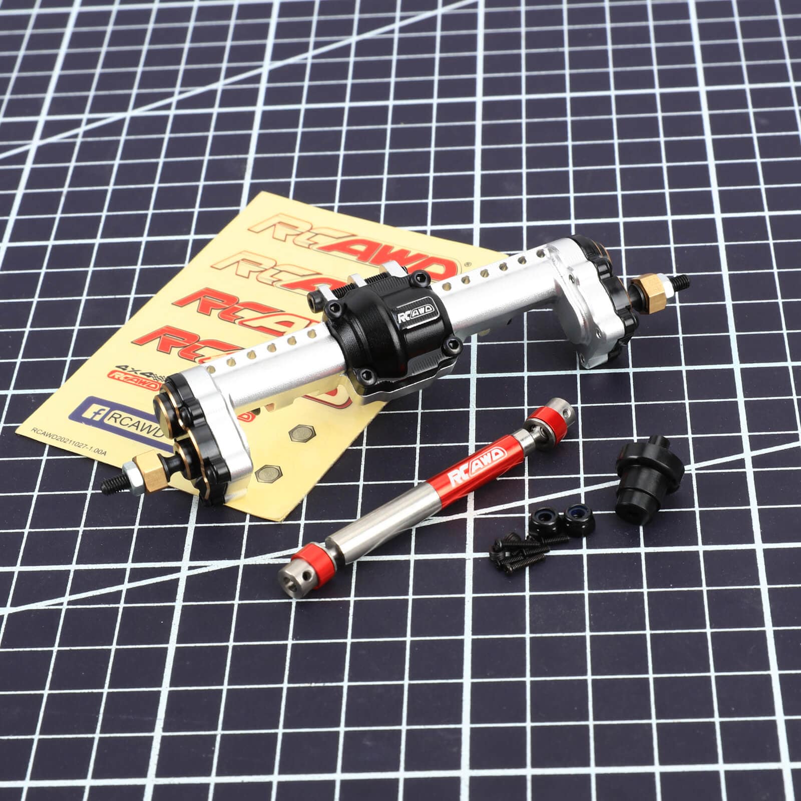RCAWD Full Metal Differential & Portal Axles For Traxxas TRX-4M 1/18 RC Crawler - Silver Upgrade