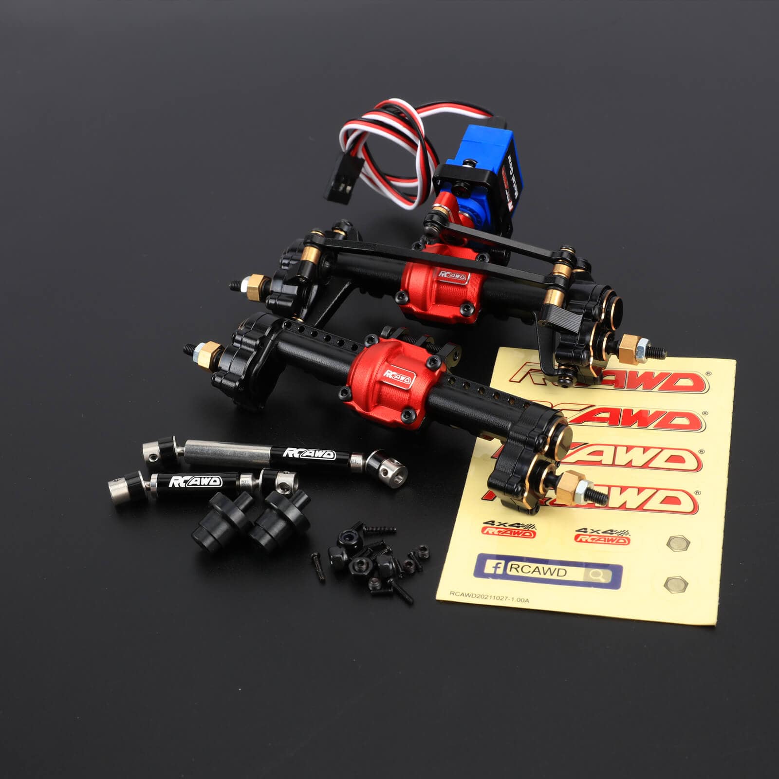 RCAWD Trx4m Differential Portal Axles Complete Set-1/18