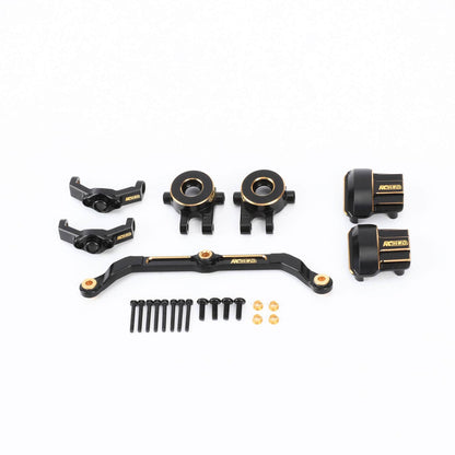 RCAWD TRXXAS TRX4M Full Set RCAWD Trx4m Brass Steering Set with Diff Cover