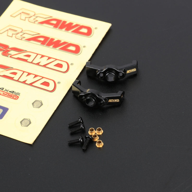 RCAWD TRXXAS TRX4M Only Caster Blocks RCAWD Full Brass RC Steering Complete Set for Trx4m Upgrades