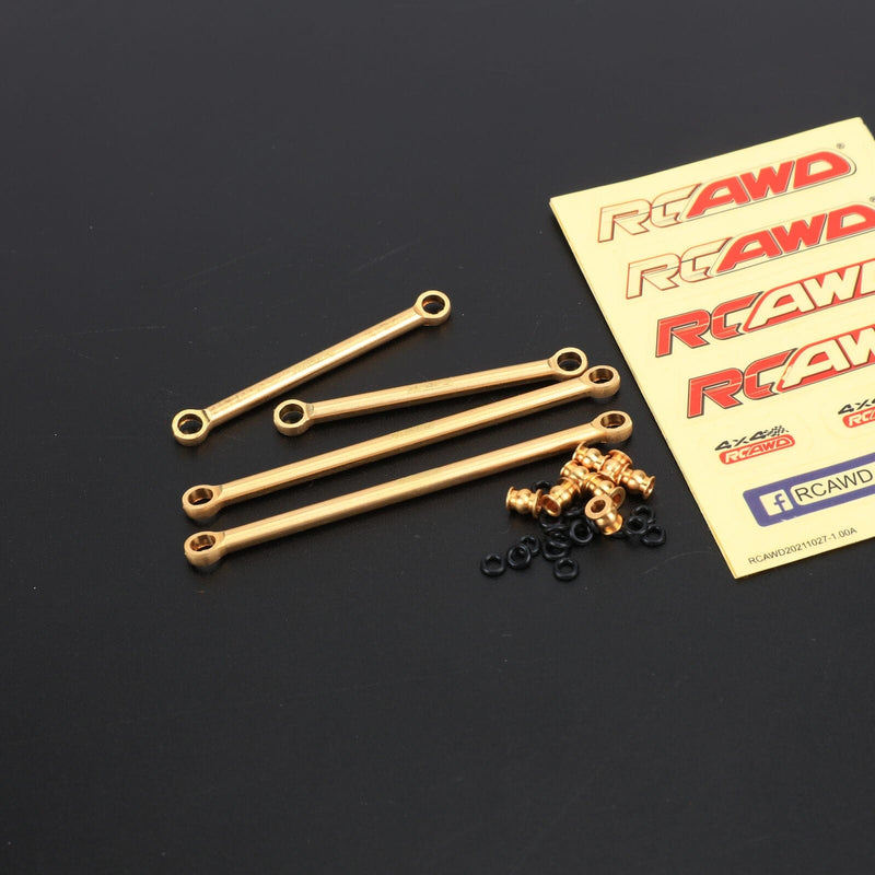 RCAWD TRXXAS TRX4M RCAWD Full High Clearance Upgraded Brass F/R Links Set for Trx4m Upgrades