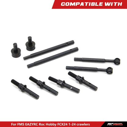 RCAWD TRXXAS TRX4M Rcawd TRAXXAS Trx4m Front Rear CVD Drive Shaft Set with Wheel Axle