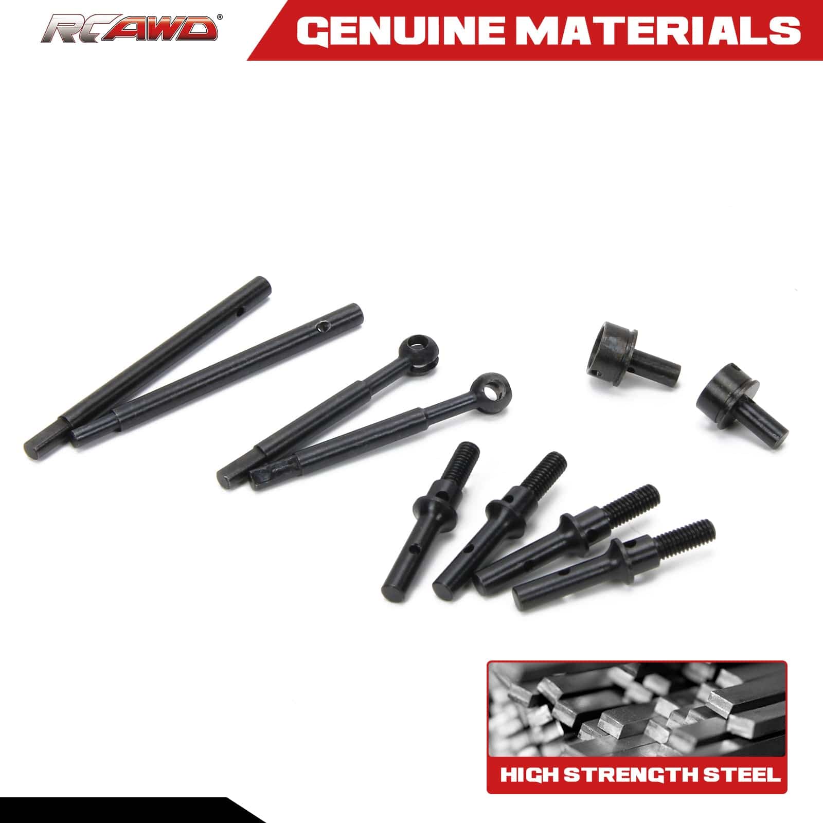 RCAWD TRXXAS TRX4M Rcawd TRAXXAS Trx4m Front Rear CVD Drive Shaft Set with Wheel Axle