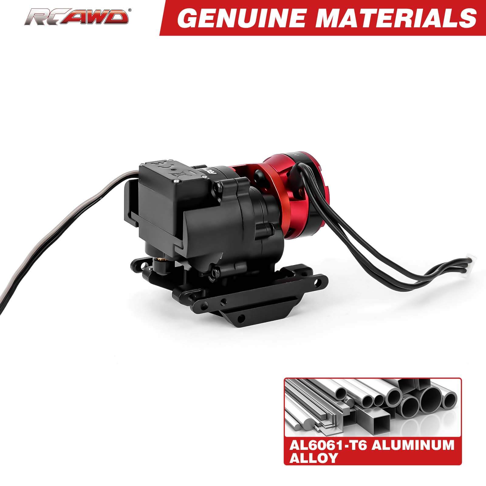 RCAWD TRX4M 2 Speed Brushless Motor Transmission GearBox Kit With Adapter Wire 30A ESC