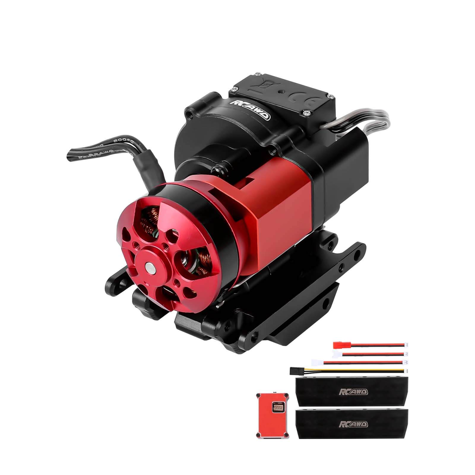 RCAWD TRX4M 2 Speed Brushless Motor Transmission GearBox Kit With Adapter Wire 30A ESC