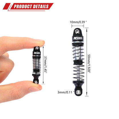 RCAWD TRXXAS TRX4M RCAWD Trx4m 50mm Oil-filled Shock Absorber with 3sets replacement springs