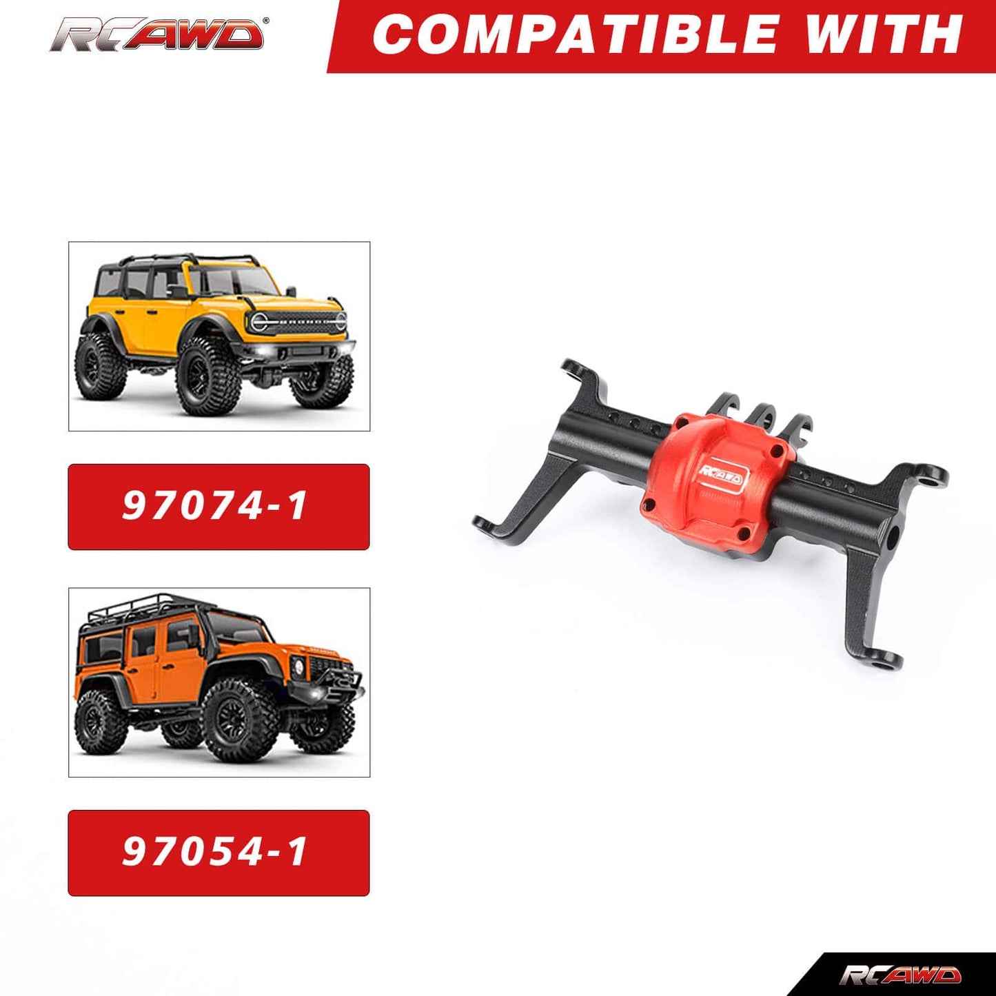 RCAWD TRXXAS TRX4M RCAWD Trx4m Differential Portal Axles Housing