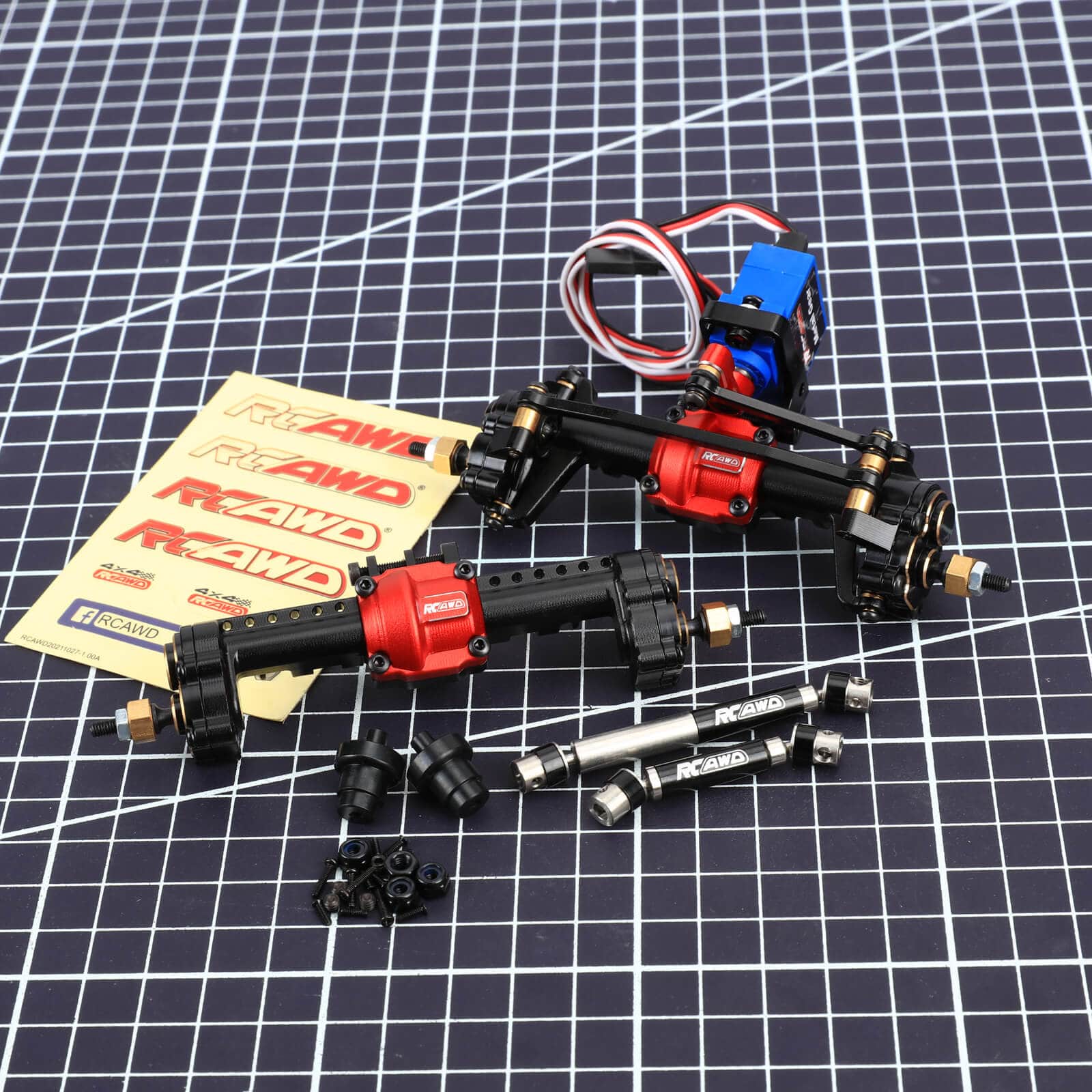 RCAWD Trx4m Differential Portal Axles Complete Set-1/18