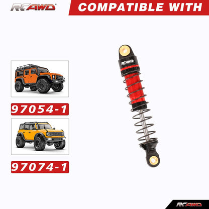 RCAWD TRXXAS TRX4M RCAWD TRX4M Oil filled Front Rear Shock Absorbers Damper Set with 12pcs replacement Spring