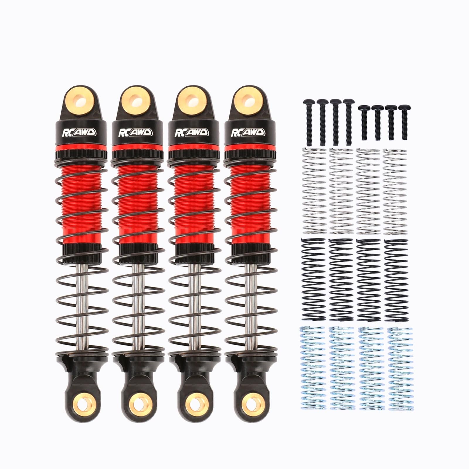Lot de 4 amortisseurs 1/18 pour TRX-4M (gris foncé) (WAGSHKTX4M4GM) main image 1