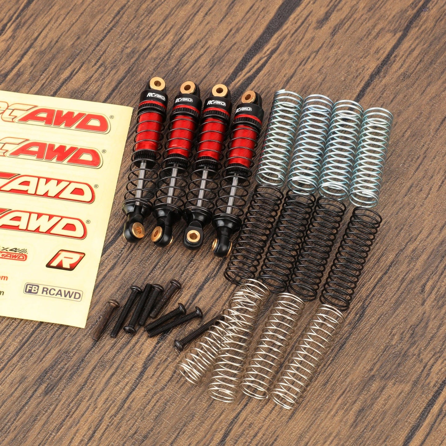 RCAWD TRXXAS TRX4M RCAWD TRX4M Oil filled Front Rear Shock Absorbers Damper Set with 12pcs replacement Spring