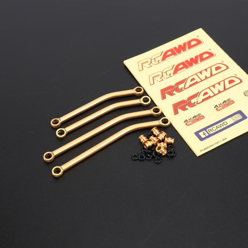 RCAWD TRXXAS TRX4M Rear RCAWD Full High Clearance Upgraded Brass F/R Links Set for Trx4m Upgrades