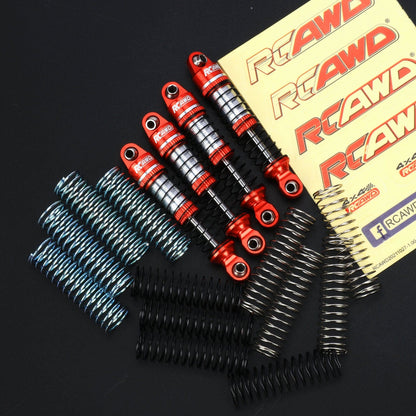 RCAWD TRXXAS TRX4M Red RCAWD Trx4m 50mm Oil-filled Shock Absorber with 3sets replacement springs