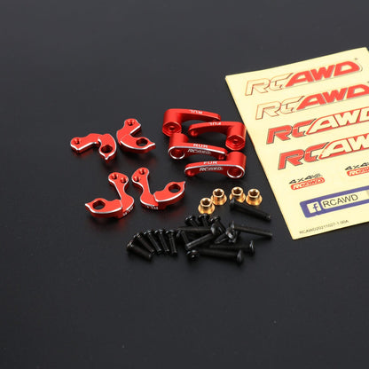 RCAWD TRXXAS TRX4M Red RCAWD Trx4m Shock Flex Blades Set