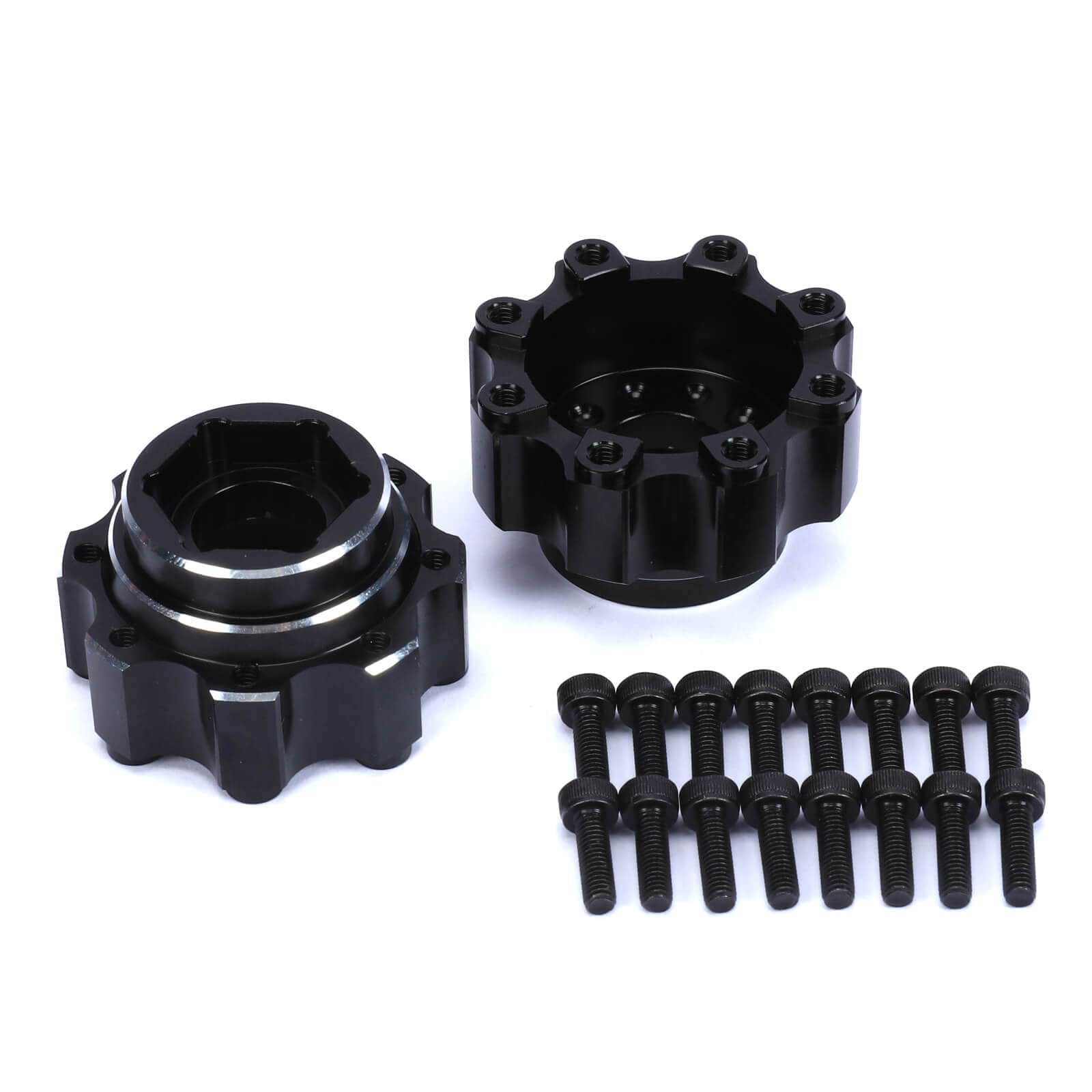 RC Car Wheel Hex Adapter – 8mm To 12mm Hole, 4mm Thick, Carbon Fiber/PETG (Made In UK)